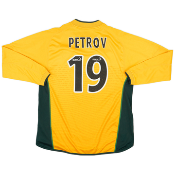 2002-03 Celtic Away L/S Shirt Petrov #19 - 6/10 - (L)