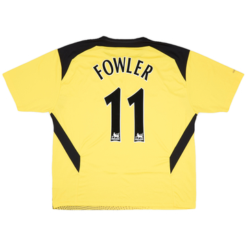 2004-06 Liverpool Away Shirt Fowler #11 - 7/10 - (XXL)