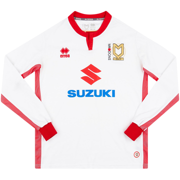 2017-18 MK Dons Home L/S Shirt - 6/10 - (L)