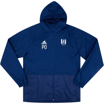 2018-19 Fulham adidas Staff Issue Hooded Rain Jacket PO - 8/10 - (L)