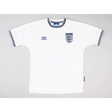 1999-01 England Home Shirt - 6/10 - (Y)