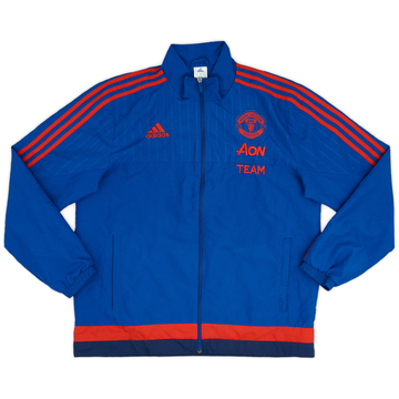 2015-16 Manchester United adidas Staff Issue Track Jacket - 8/10 - (L)