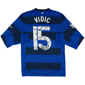 2011-13 Manchester United Away L/S Shirt Vidic #15 - 4/10 - (S)