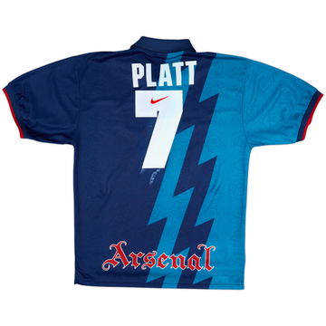 1995-96 Arsenal Away Shirt Platt #7 - 5/10 - (XL)