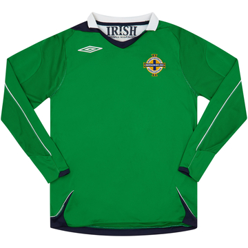2006-08 Northern Ireland Home L/S Shirt - 8/10 - (S)