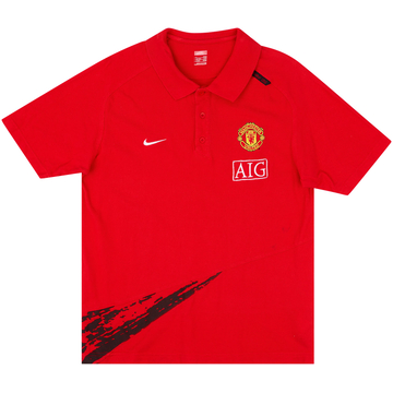 2007-08 Manchester United Nike Polo Shirt - 5/10 - (L)