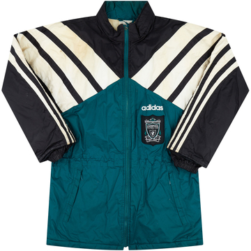 1995-96 Liverpool adidas Padded Bench Coat - 5/10 - (S)