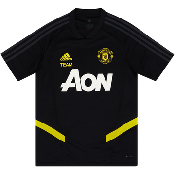 2019-20 Manchester United Staff Issue adidas Training Shirt - 9/10 - (S)