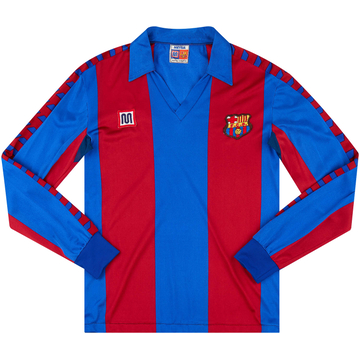 1984-89 Barcelona Home L/S Shirt - 9/10 - (S)