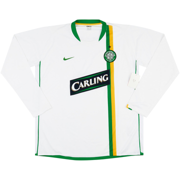 2006-08 Celtic Player Issue Away L/S Shirt (XL)