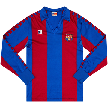1984-89 Barcelona Home L/S Shirt - 9/10 - (Y)
