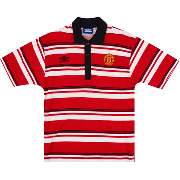 1998-99 Manchester United Umbro Polo Shirt - 8/10 - (S)