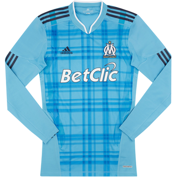 2010-11 Olympique Marseille Player Issue TechFit Away L/S Shirt - 9/10 - (L)