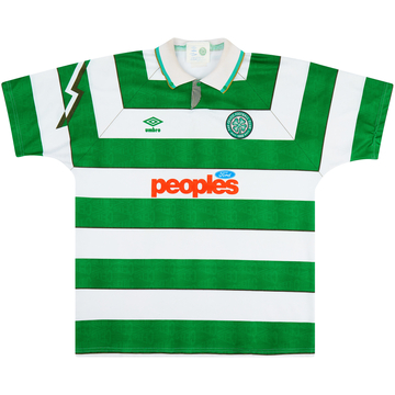 1991-92 Celtic Home Shirt - 7/10 - (XL)