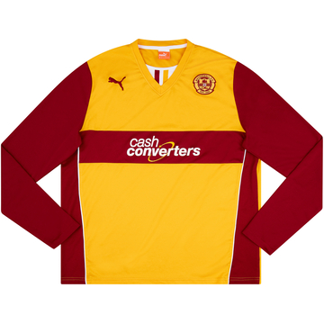 2013-14 Motherwell Home L/S Shirt - 9/10 - (3XL)