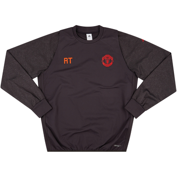 2016-17 Manchester United Staff Issue Training Top 'RT' - 8/10 - (XL)
