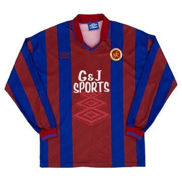1995-96 Stenhousemuir Home L/S Shirt - 8/10 - (M)
