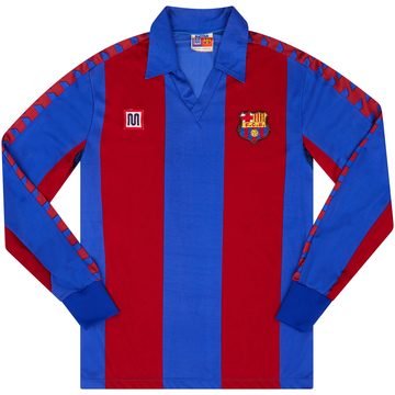 1984-89 Barcelona Home L/S Shirt - 9/10 - (Y)