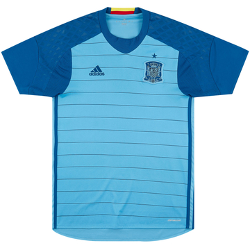 2016-17 Spain GK S/S Shirt - 9/10 - (S)