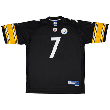 2005-06 Pittsburgh Steelers Roethlisberger #7 Reebok Premier Home Jersey (Very Good) XXL