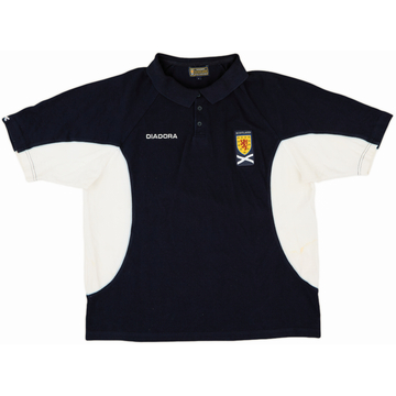 2003-04 Scotland Diadora Polo Shirt - 7/10 - (L)
