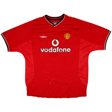 2000-02 Manchester United Home Shirt - 5/10 - (XL)