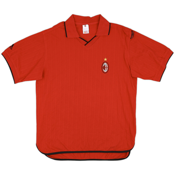 2001-02 AC Milan adidas Polo Shirt - 9/10 - (M)