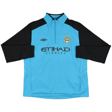 2011-12 Manchester City Umbro 1/4 Zip Drill Top - 7/10 - (XXL)