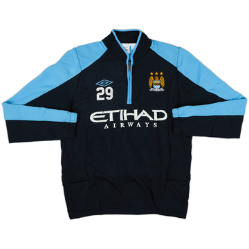 2011-12 Manchester City Player Issue Umbro 1/4 Zip Drill Top #29 - 8/10 - (M)