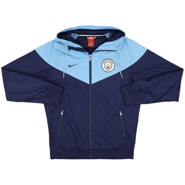 2017-18 Manchester City Hooded Nike Track Jacket - 8/10 - (S)