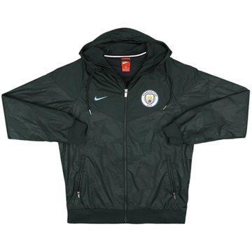 2017-18 Manchester City Nike Hooded Track Jacket - 8/10 - (M)