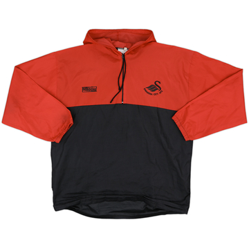2002-03 Swansea Bergoni Hooded 1/4 Zip Drill Top - 8/10 - (XL)