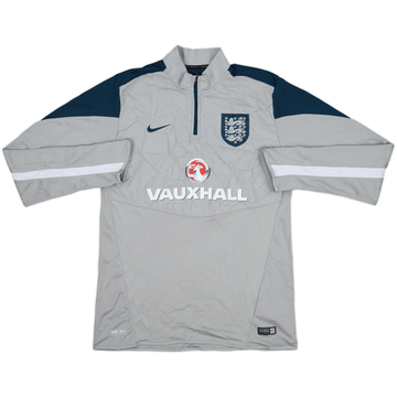 2014-16 England Nike 1/4 Zip Drill Top - 9/10 - (M)
