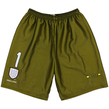 1998-99 England Player Issue GK Shorts #1 - 10/10 - (XL)