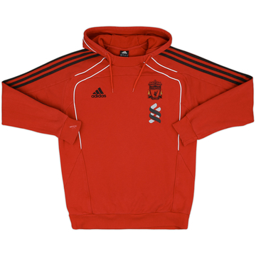 2010-11 Liverpool adidas Hooded Sweat Top - 7/10 - (L)