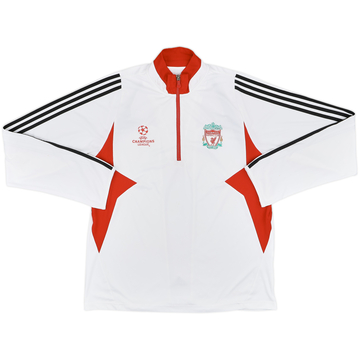 2007-08 Liverpool adidas CL 1/4 Zip Drill Top - 8/10 - (XL)