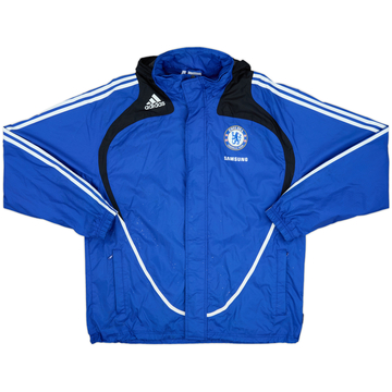 2008-09 Chelsea adidas Hooded Rain Jacket - 8/10 - (L/XL)