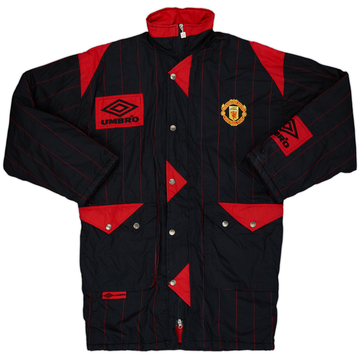 1994-95 Manchester United Umbro Padded Bench Coat - 8/10 - (S)