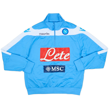 2012-13 Napoli Macron 1/4 Zip Drill Top - 5/10 - (XL)