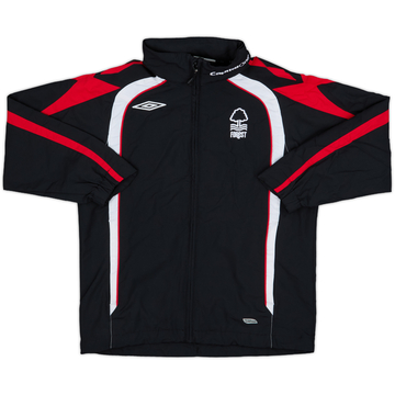 2007-09 Nottingham Forest Umbro Hooded Rain Jacket - 6/10 - (S.Boys)