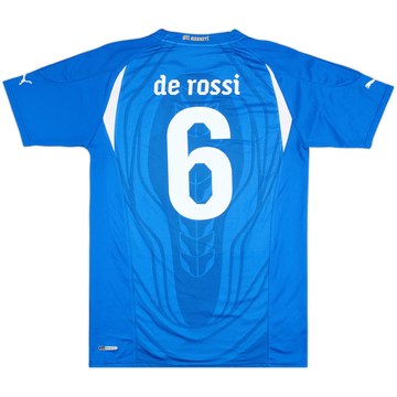 2010-12 Italy Home Shirt De Rossi #6 - 8/10 - (M)