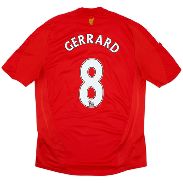 2008-10 Liverpool Camiseta de local Gerrard #8 - 8/10 - (M)