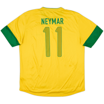 2012-13 Brazil Home Shirt Neymar #11 - 7/10 - (L)