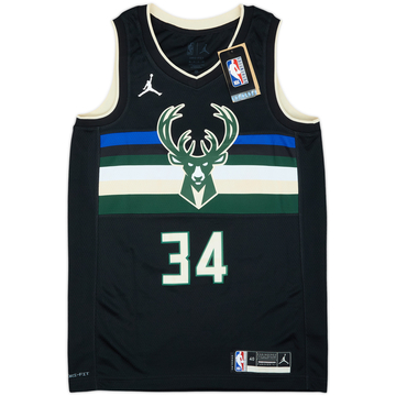 2020-22 Milwaukee Bucks Antetokounmpo #34 Jordan Swingman Alternate Jersey (S)