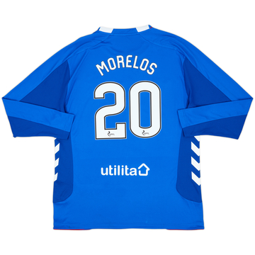 2018-19 Rangers Home L/S Shirt Morelos #20 - 8/10 - (XXL)