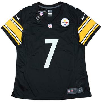 2020-21 Pittsburgh Steelers Roethlisberger #7 Nike Game Home Jersey Womens (L)