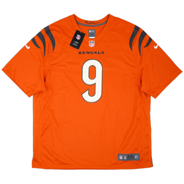 Camiseta Nike alternativa de partido de los Cincinnati Bengals Burrow #9 2021-25 (XXL)