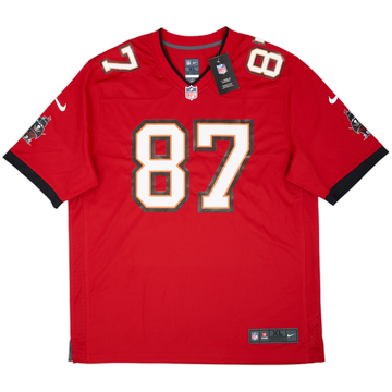 2020-21 Tampa Bay Bucaneros Gronkowski #87 Nike Versión fan Local Camiseta (XL)