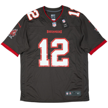 2020-22 Bucaneros de Tampa Bay Brady #12 Nike Jersey de Juego Alternativo (M)