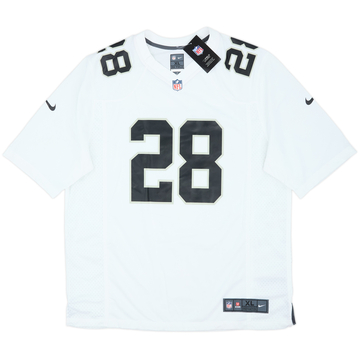 Camiseta Nike de visitante del Las Vegas Raiders 2020-23 Jacobs #28 (XL)